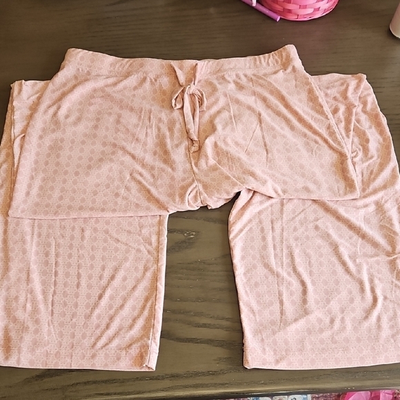 Pajamagram‎ Monogram Pink SS Top And Drawstring Waist Pants Pj Set Sz M NWOT - Picture 5 of 10